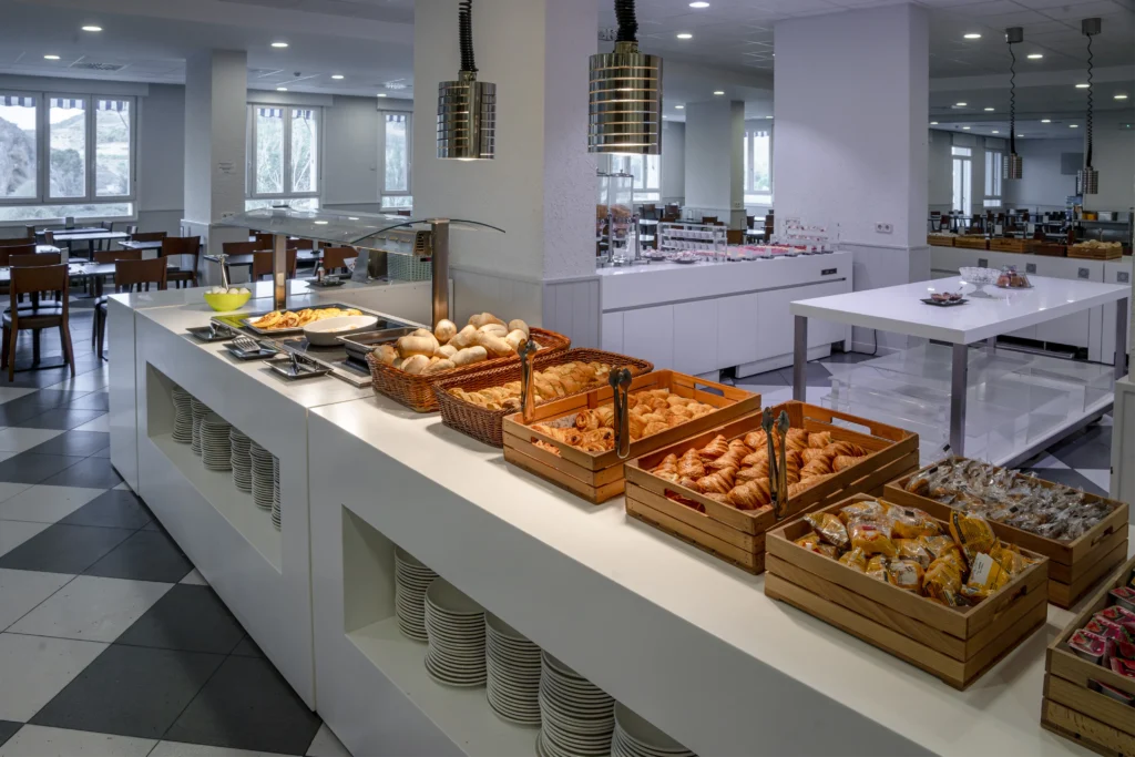 barra bufet del restaurante