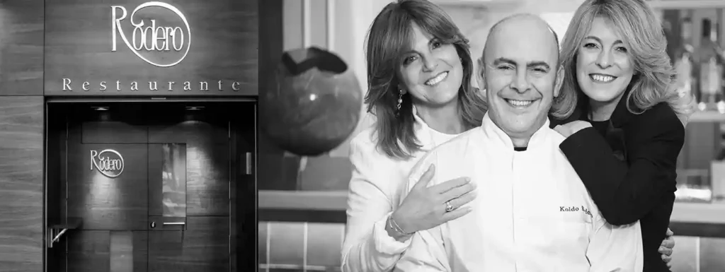 Goreti, Veronica y Koldo Rodero del Restaurante Rodero de Pamplona