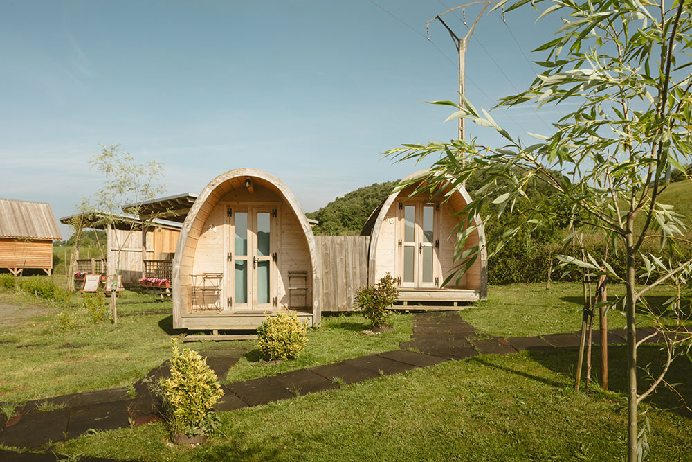 Alojamiento tipo Pod del Camping Izarpe