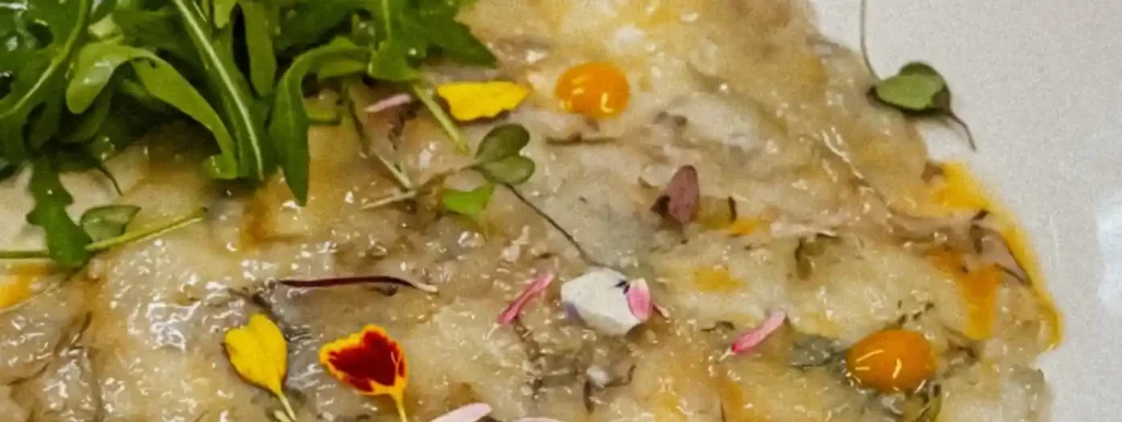 Plato de Carpaccio de Bar mesón del Pirineo de Pamplona