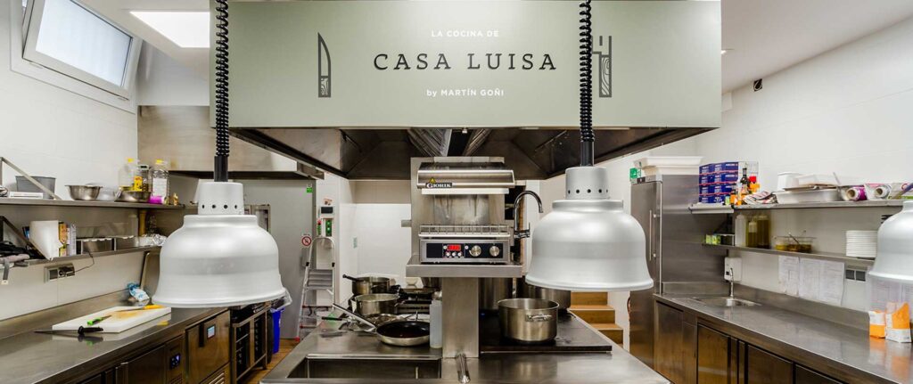 cocina del Restaurante Casa Luisa de Ayegui