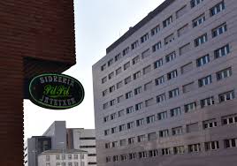visón de la clinica universid de navarra desde el Restaurantte pil Pil
