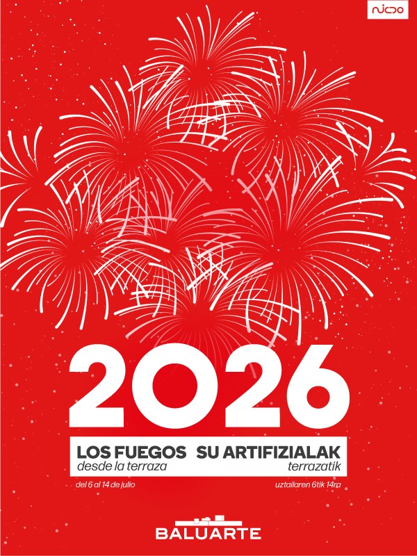 Cartel Fuegos Artificiales en San Fermín