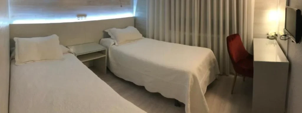 habitación doble con camas individuales