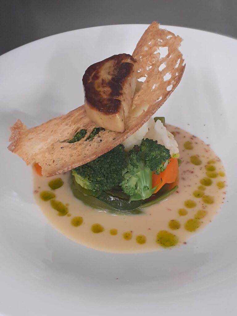 Plato del Restaurante La Huerta de Chicha