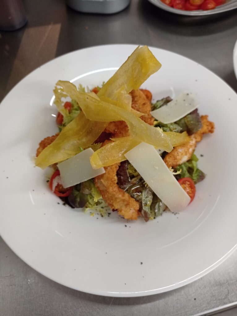 Plato del Restaurante La Huerta de Chicha