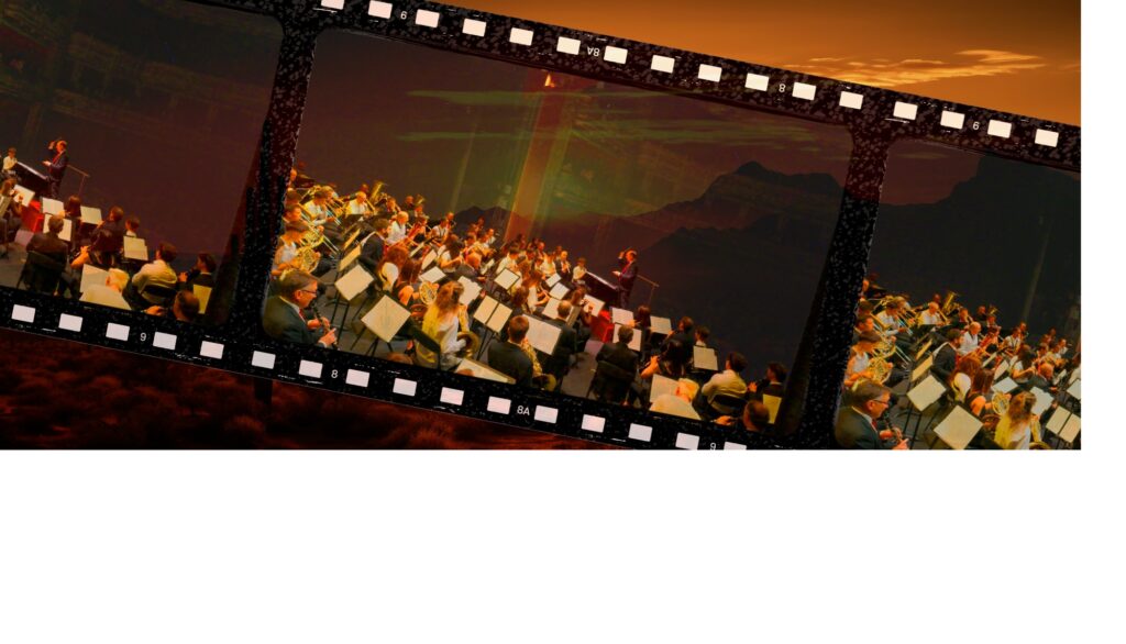 Imagen de una tira de pelicula en la que se ve a la Pamplonesa duranate alguna actuación.