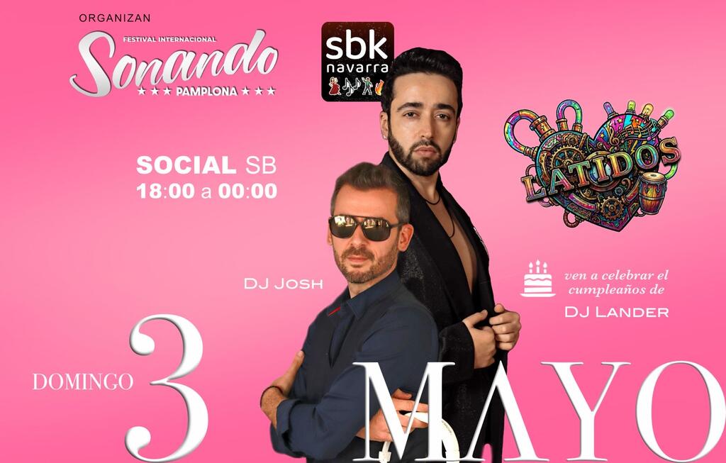 Cartel Laticos en el Zentral Pamplona