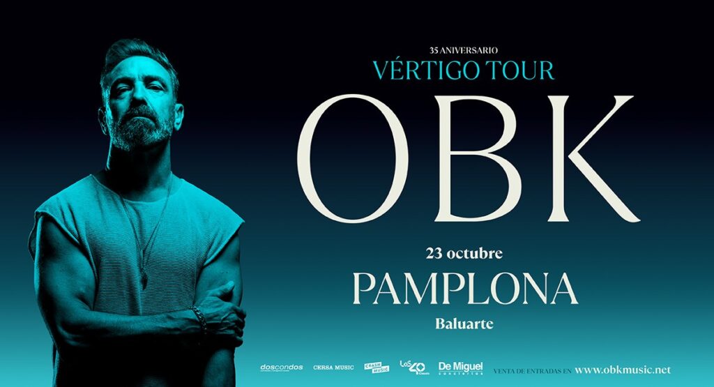 Cartel del Vertigo tour del grupo OBK