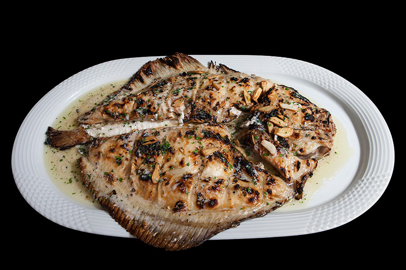plato de pescado del Asador Martintxo en Cizur Menor