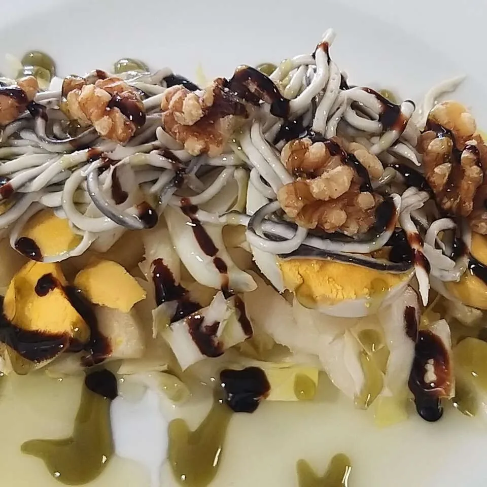 Plato gastronomía navarra del Restaurante Irache de Ayegui