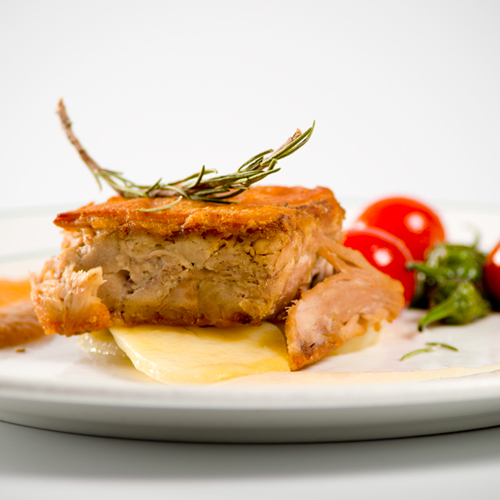 Plato de Carta del Restaurante Merindad de Olite