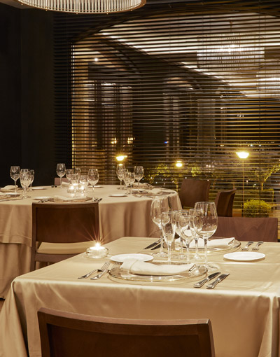 comedor del Restaurante Palacio Castillo de Gorraiz
