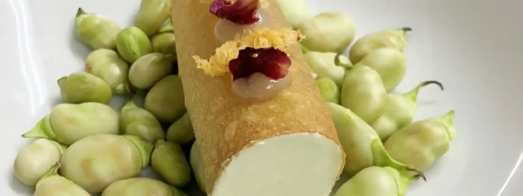 Plato de habas del Restaurante Iruña de Tudela