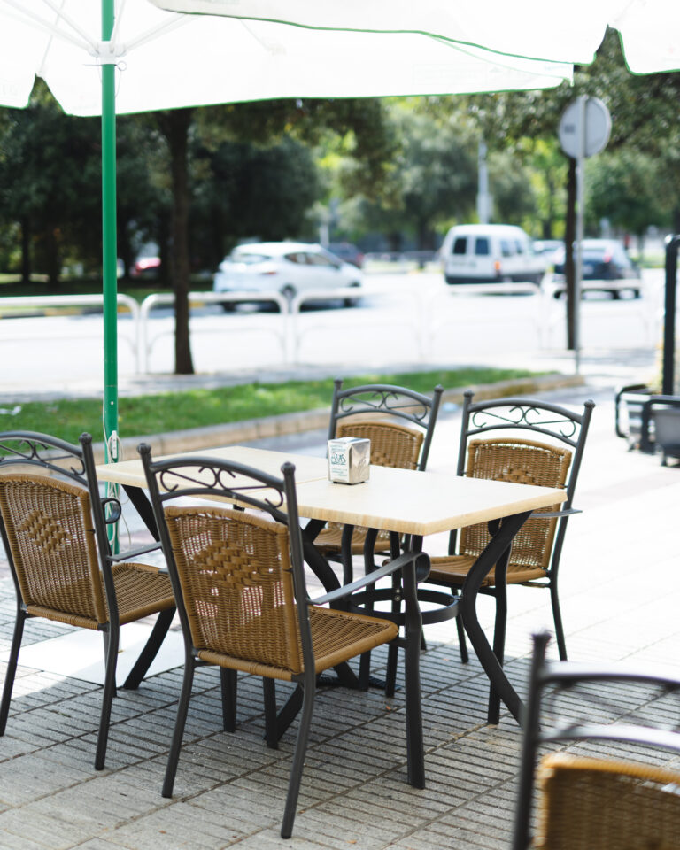 Terraza del Restaurante Obas de Pamplona