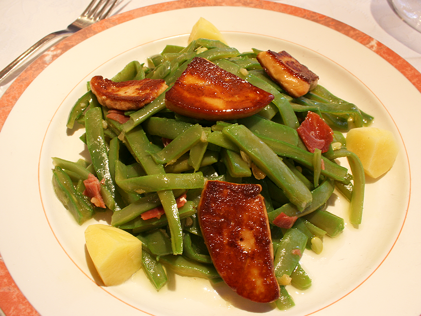 Plato de verdura del Restaurante Richard de Estella