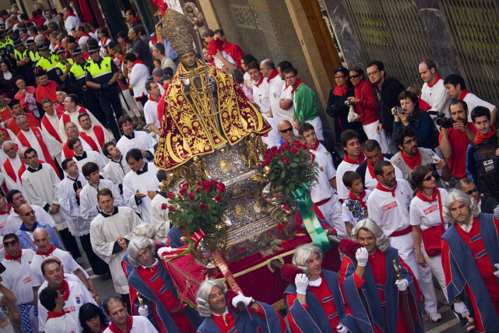 La procesión en San Fermín