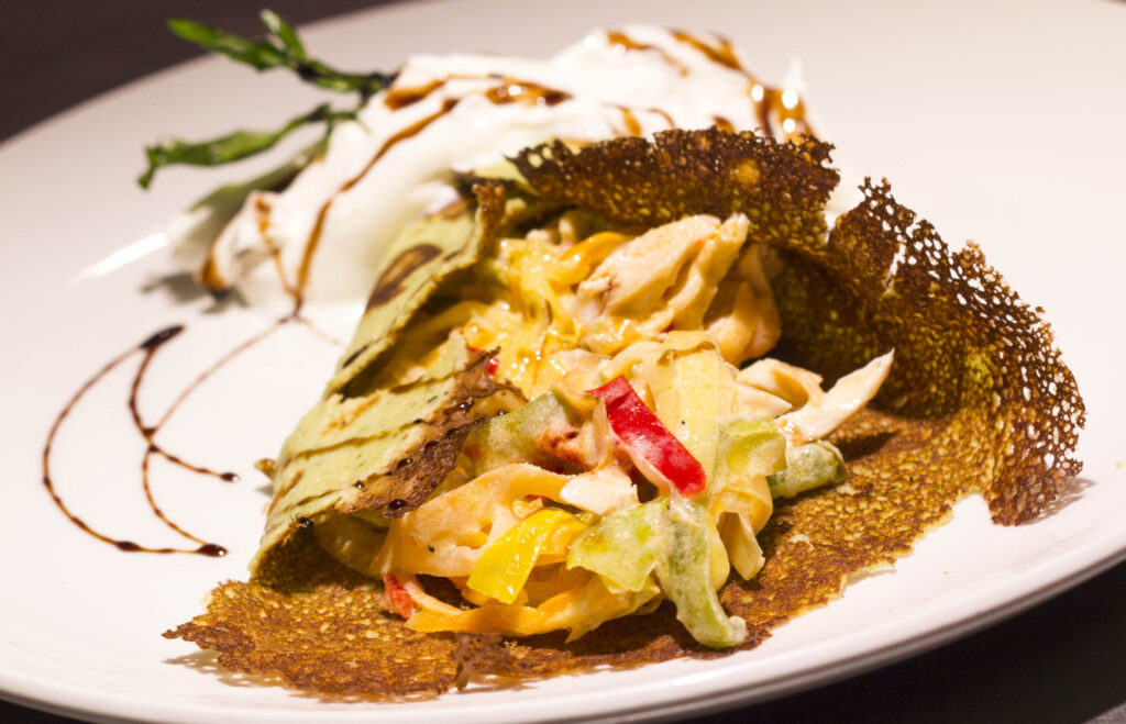 Crepes de verduras del Restaurante Catachu de Pamplona