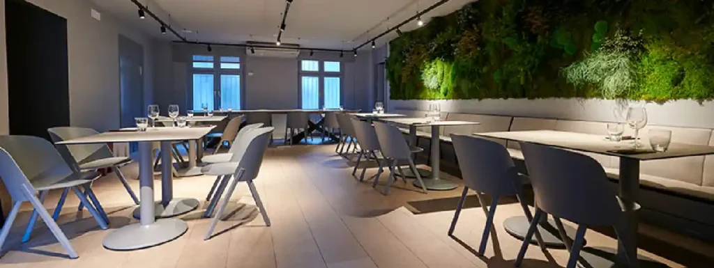 interior del restaurante.