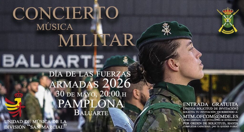Cartel Concierto Música Militar 2026