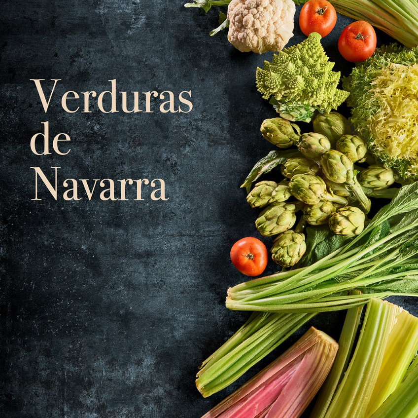 Cartel Verduras de Navarra del Restaurante El Colegio