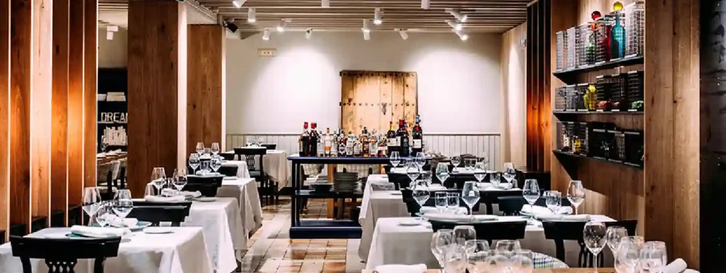 interior del restaurante.