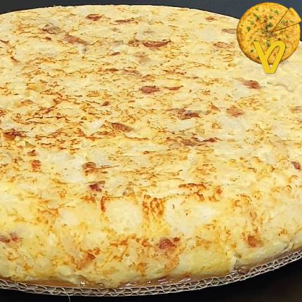 tortilla de patata tradicional del Bar La Tortilla del Aizberri de Berriozar.