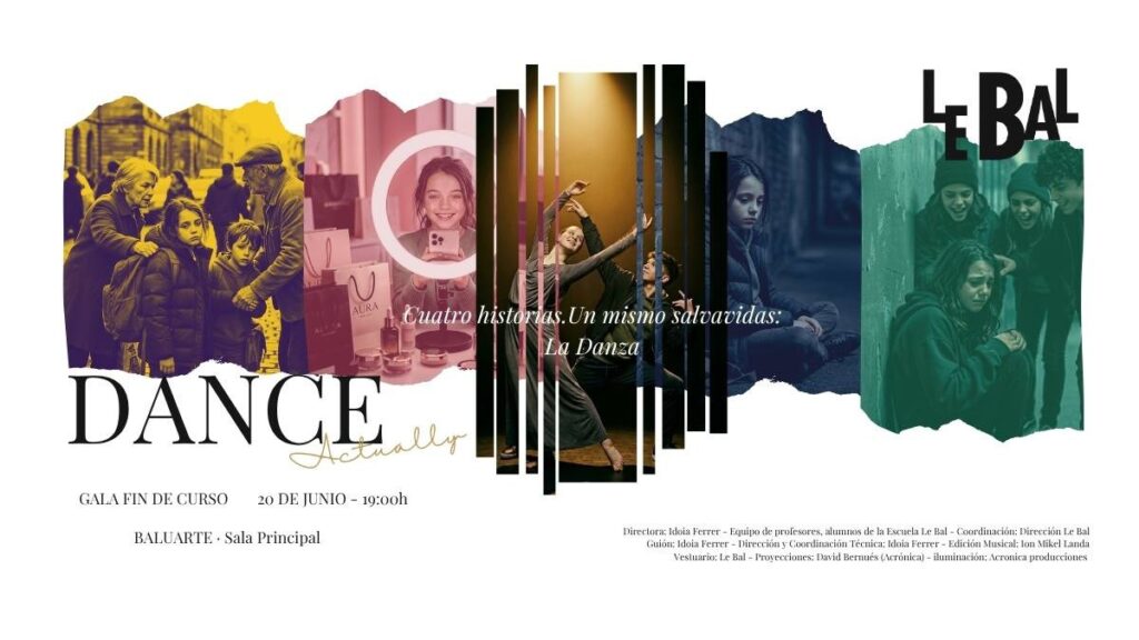 Cartel espectáculo final de curso de la Escuela de Baile y Danza Le Bal