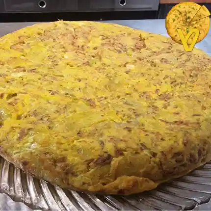 Tortilla de patata tradicional del Restaurante Don Mérito Essencia de Pamplona