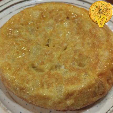 Tortilla de patata tradicional del Bar Es3 de Corella