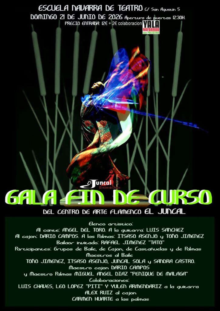 Cartel de la Gala de Fin de Curso del Centor de Arte Flamenco El Juncal