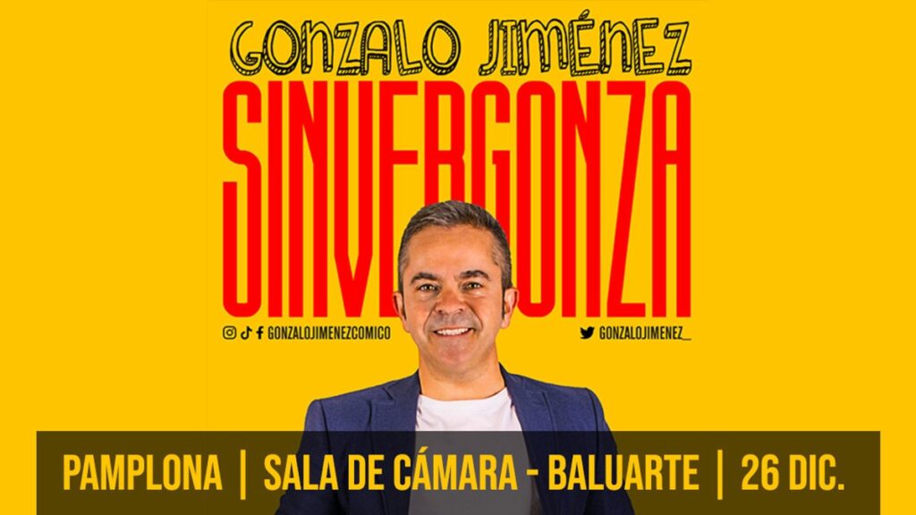 cartel obra sinvergonza en la que aparece en portada el actor gonzalo jiménez