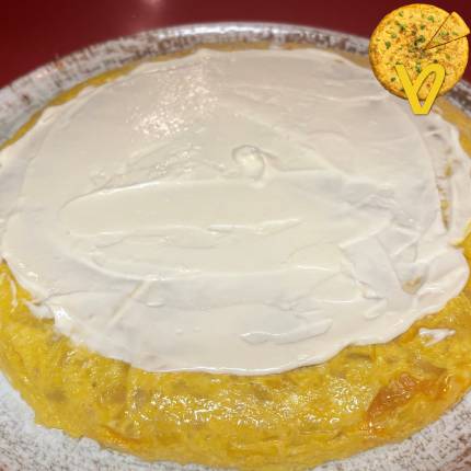 Tortilla de patata con manitas y hongos del Bar Kaixo de alsasua