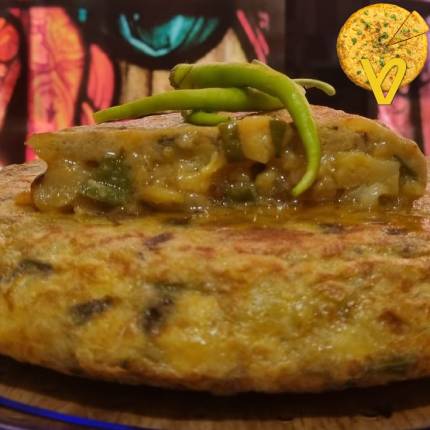 Tortilla de patata con piparras de Bar La Catedral de Tudela
