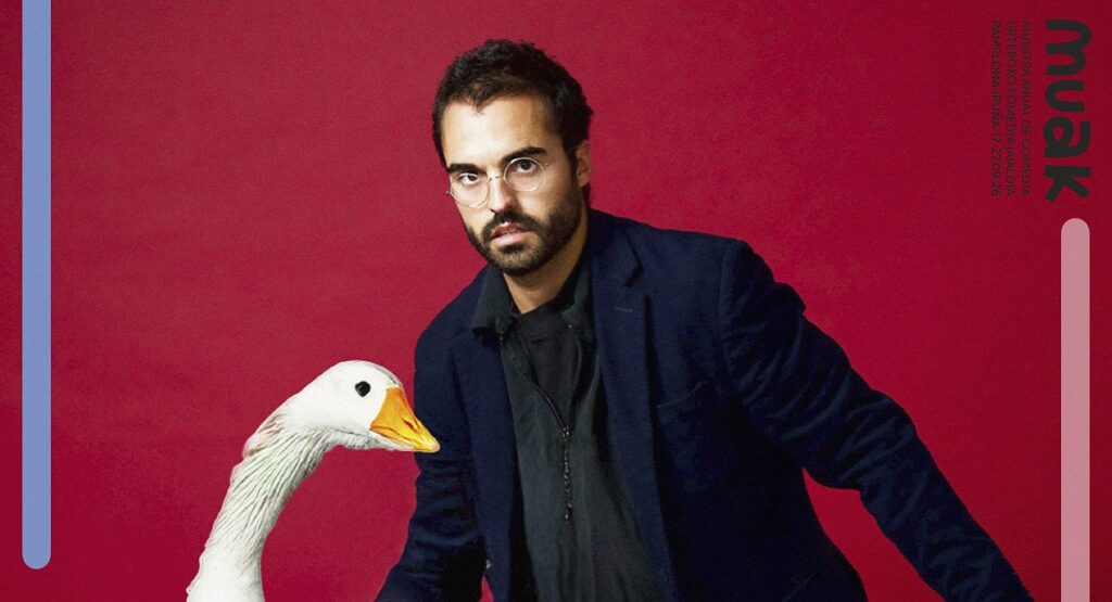 Abián Díaz interprete de la obra Show Patético