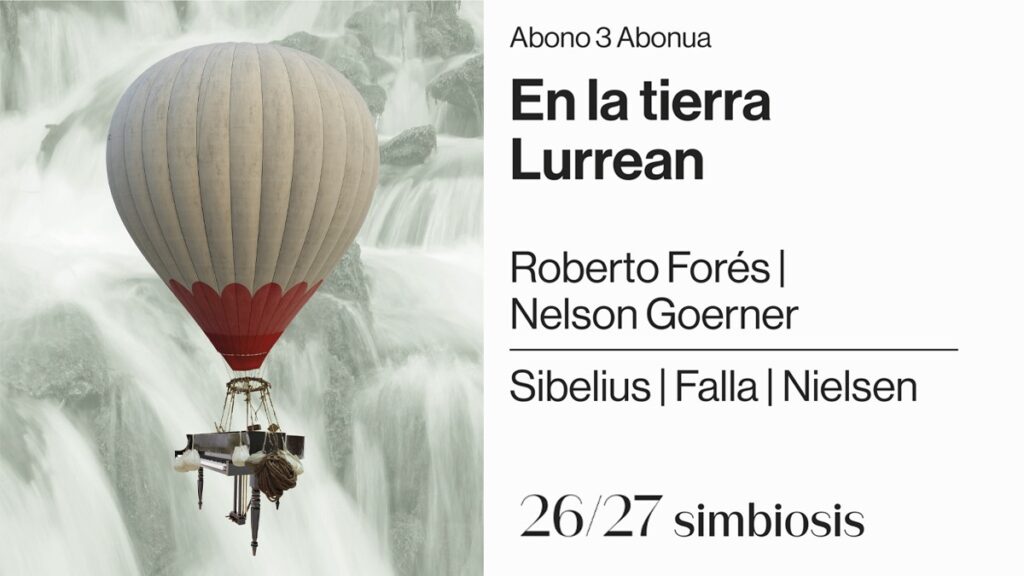 Cartel Orquesta Sinfónica de navarra. Concierto en la tierra