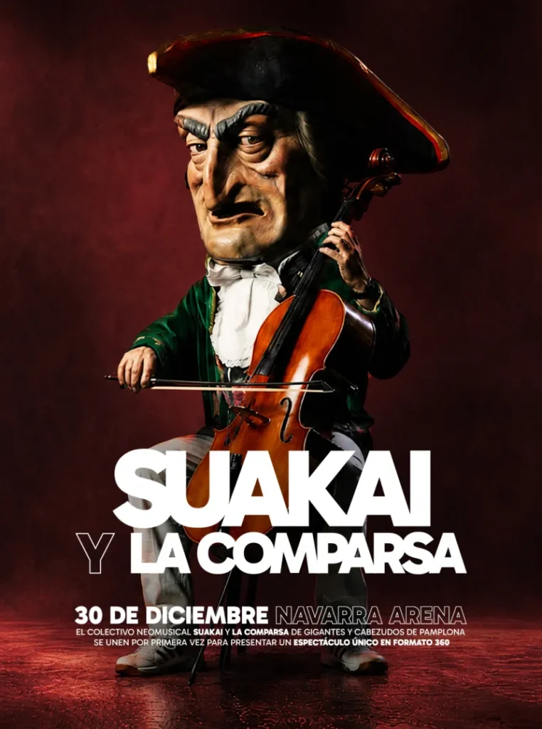 Cartel caravinagre tocando el violonchelo