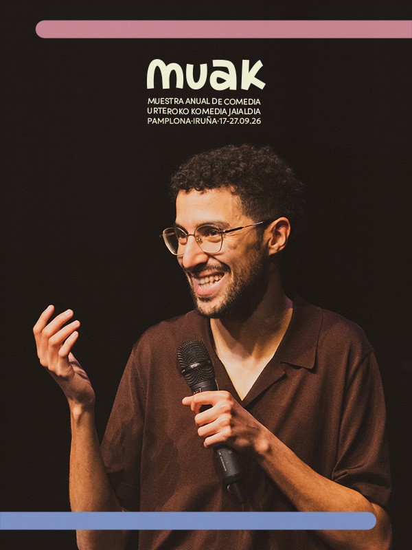 Cartel del espectáculo de humor protagonizadopor Yunez chaib que aparede en la portada