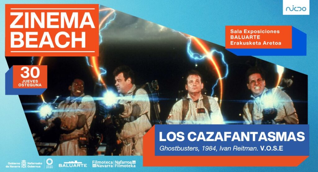 Cartel Zinema Beach Los Cazafantasmas